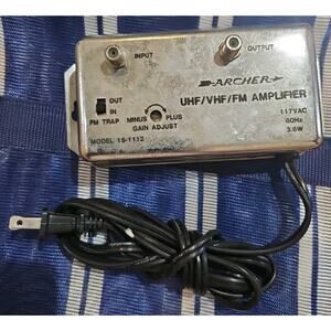 Archer UHF/VHF/FM Amplifier 117VAC 60Hz 3.6W Model 15-1113A